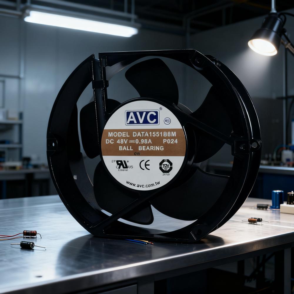 AVC DATA1551B8M 48V 0.98A 17251mm Electric Ventilation Ball High Temperature 3000rpm Cooling Fan