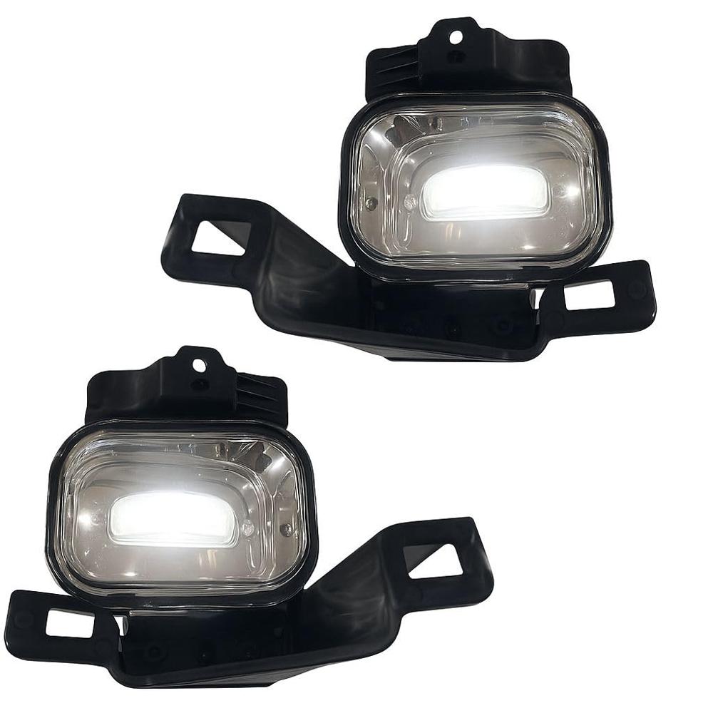 K D Led Fog Lamp Set For Nisan Magnite, 2020-2024, Pair - Body Material: Plastic