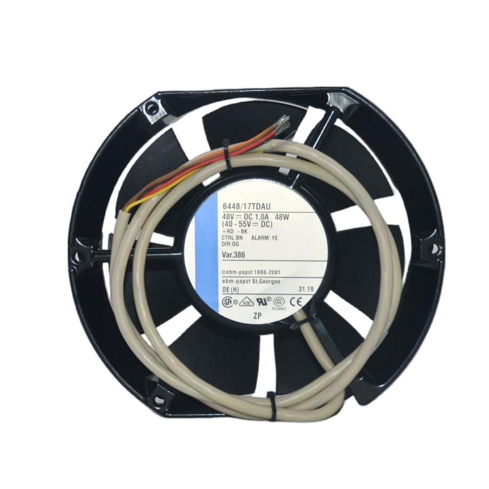EBN PAPST 6448/17TDAU 48V DC 1.0A 48W 12038mm 3000RPM Speed Plastic Aluminum Axial Cooling Fan