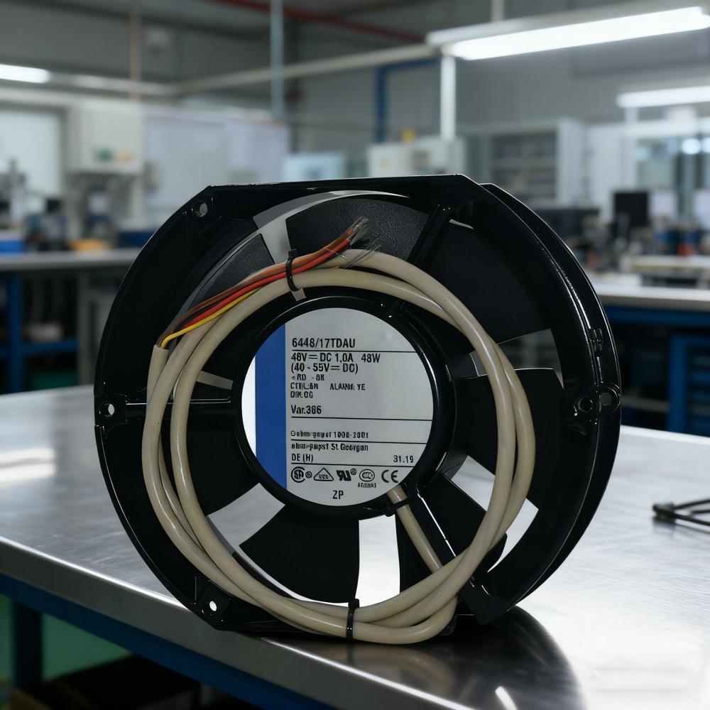 EBN PAPST 6448/17TDAU 48V DC 1.0A 48W 12038mm 3000RPM Speed Plastic Aluminum Axial Cooling Fan