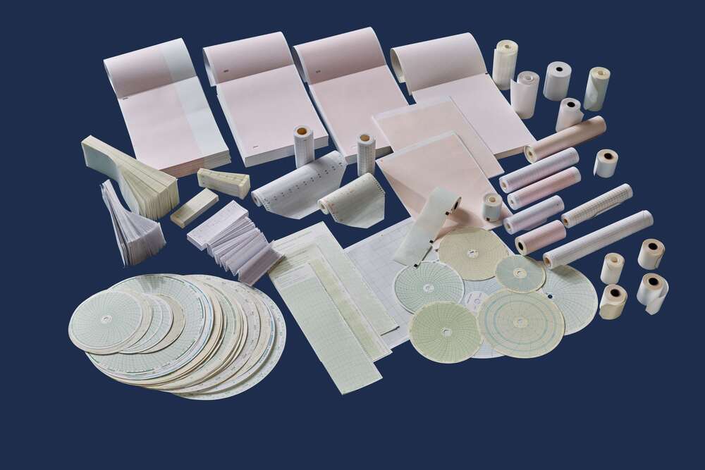 Nst/ctg Paper For Philips - Coated Paper, 150mm X 100mm, White, 55-60 Gsm, 200 Sheets | Smooth Surface, Compatible With Ecg Machines