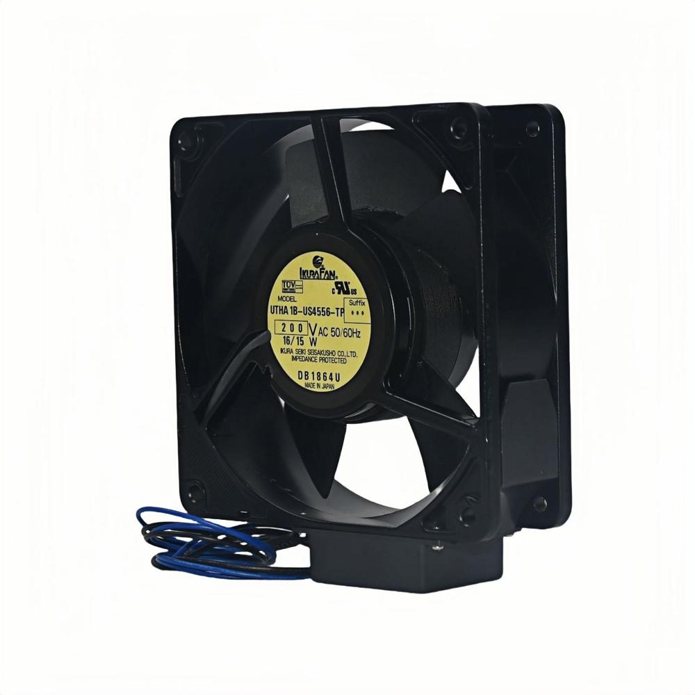 IKURA UTHA 1B-US4556-TP 200V 16/15W 12038mm Ball Bearing 3000rpm Plastic Blade Axial Cooling Fan