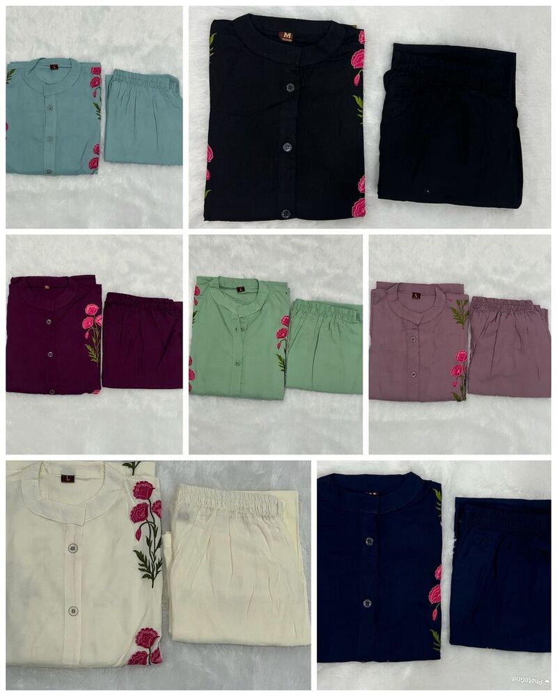 Long Flared Kurti With Palazzo