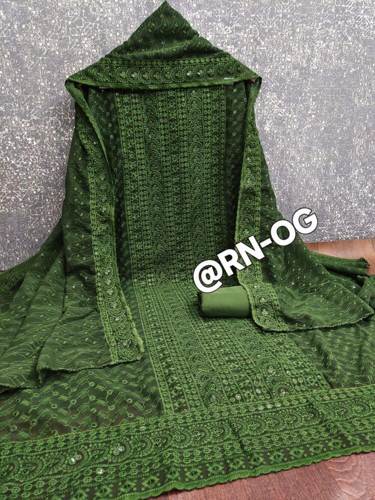 Georgette Suit Material With Dupatta