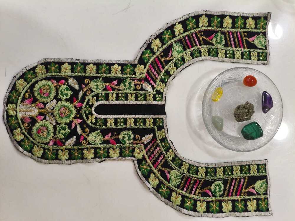 Embroidered Neckline