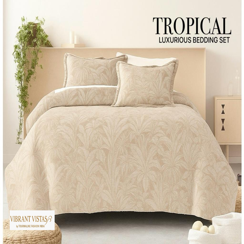 TROPICAL KING SIZE WARM BEDSHEET SET