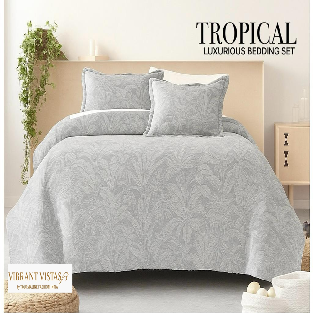 TROPICAL KING SIZE WARM BEDSHEET SET