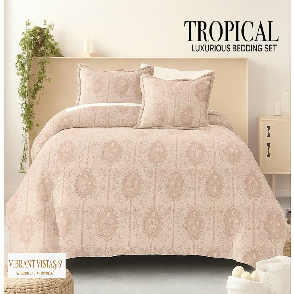 TROPICAL KING SIZE WARM BEDSHEET SET