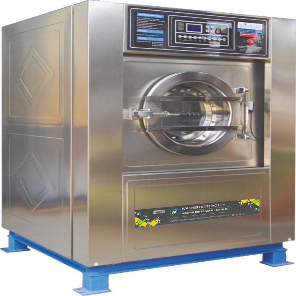 Industrial Washer And Electric Dryer 3in1 15kg Swxd 15 - Color: Silver