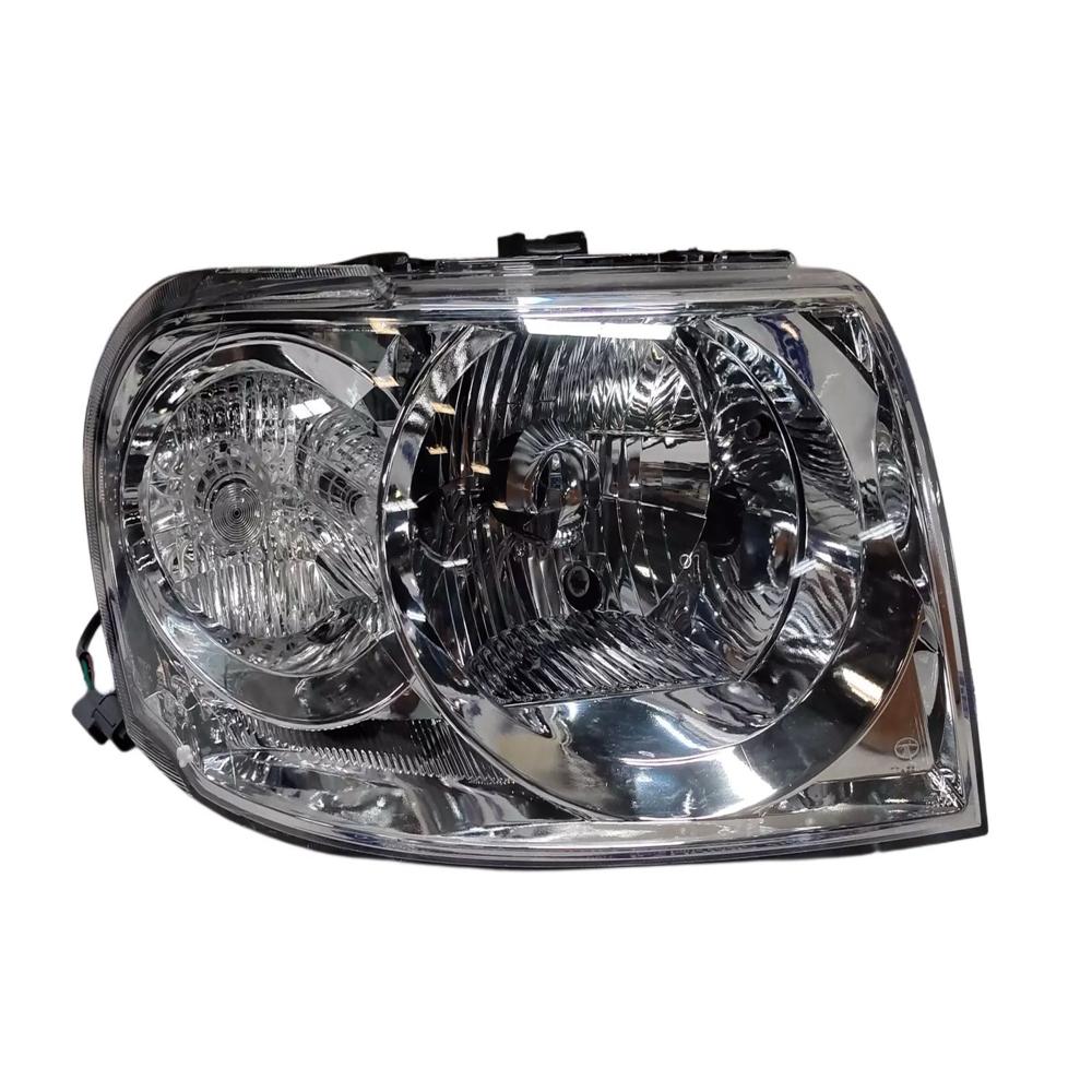 K D Headlight Assembly For Tata Safari 2005-2017 Chrome - Body Material: Plastic