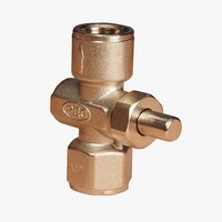 Pressure Gauge Push Button Valve