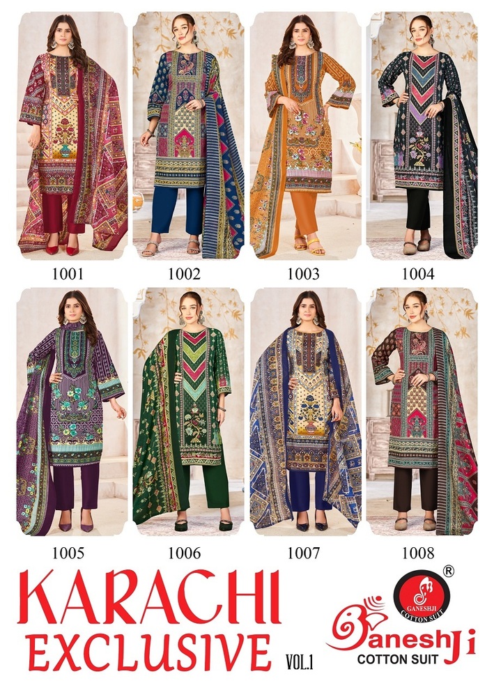Ganeshji Karachi Exclusive Vol-1 Dress Material