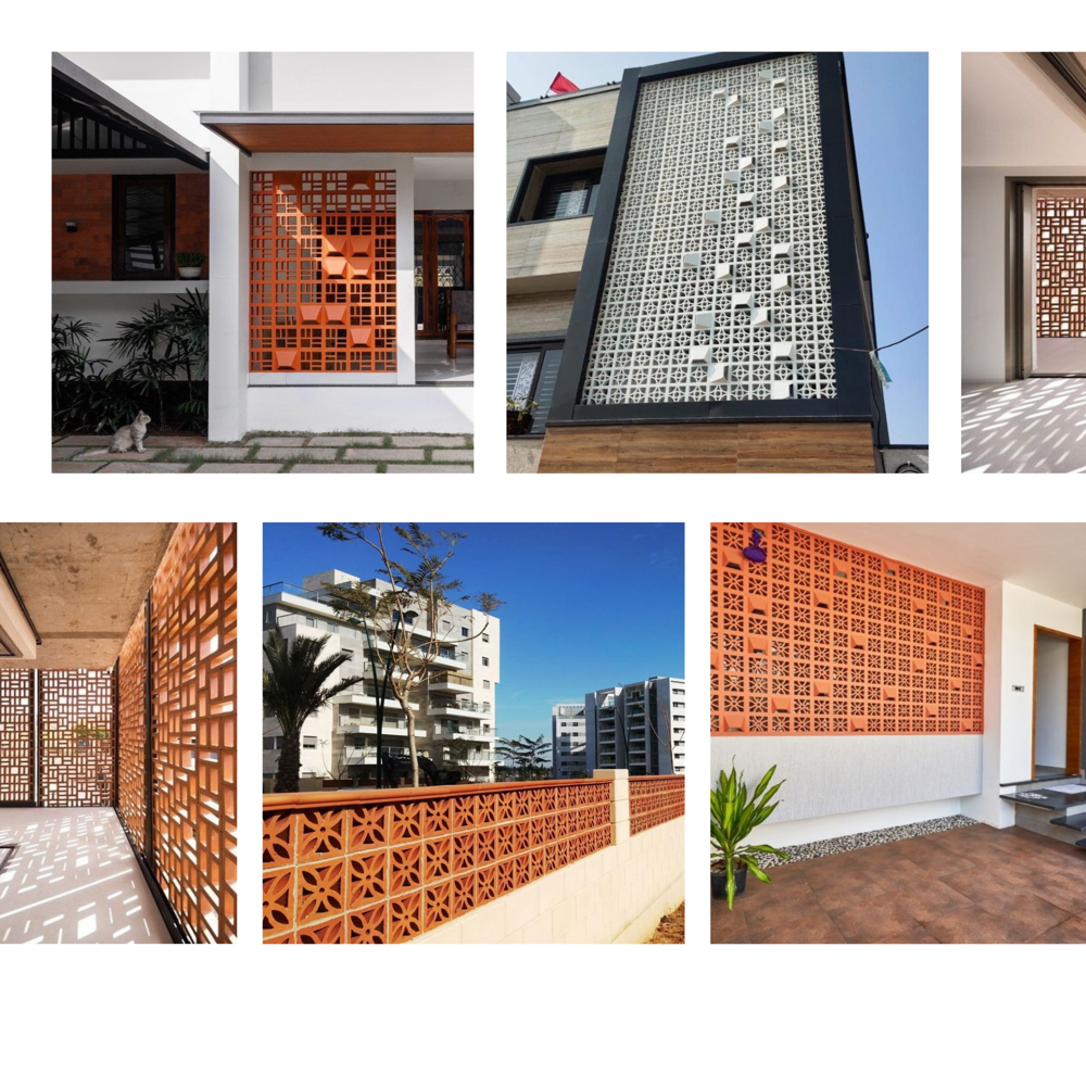 Terracotta jali white color 