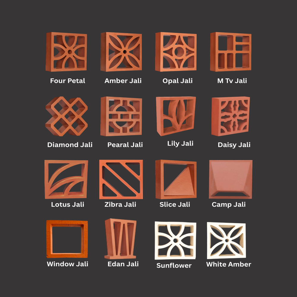 Terracotta jali white color 