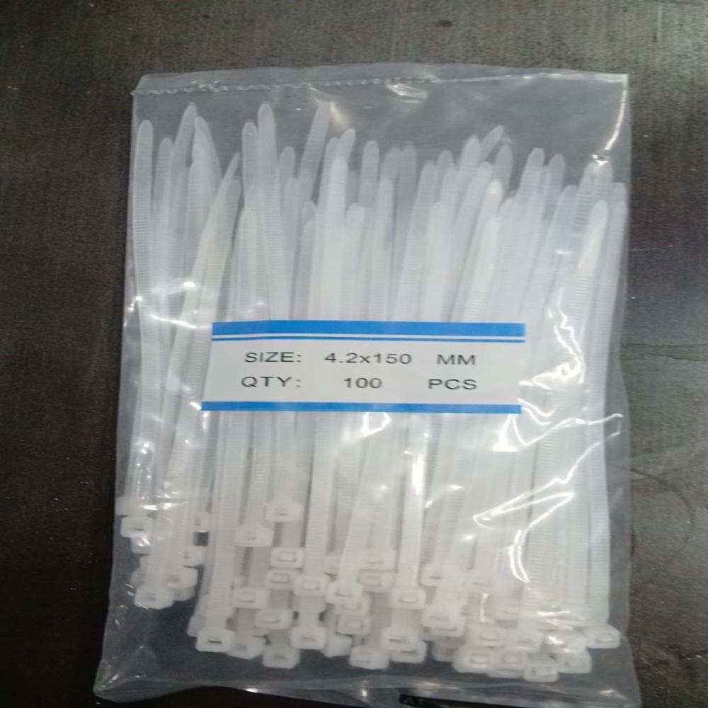 White Plastic Cable Tie - Features: Uv Resistant