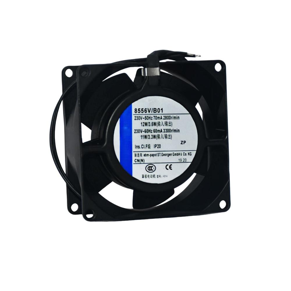 EBM PAPST 8556V/B01 230V 13/3.6W 8025mm High Temperature Ventilation Fan Ball Bearing Axial Cooling Fan