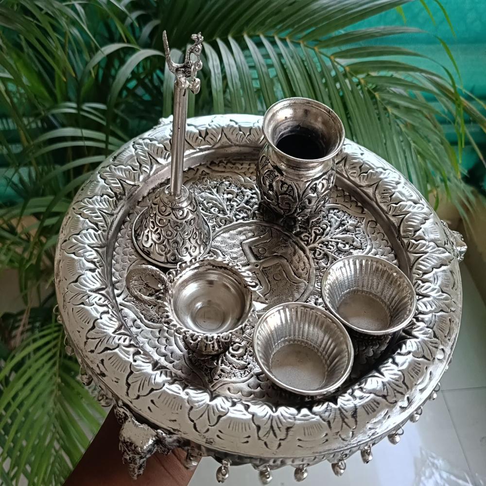 Antique Ghunghroo pooja thali elephant model