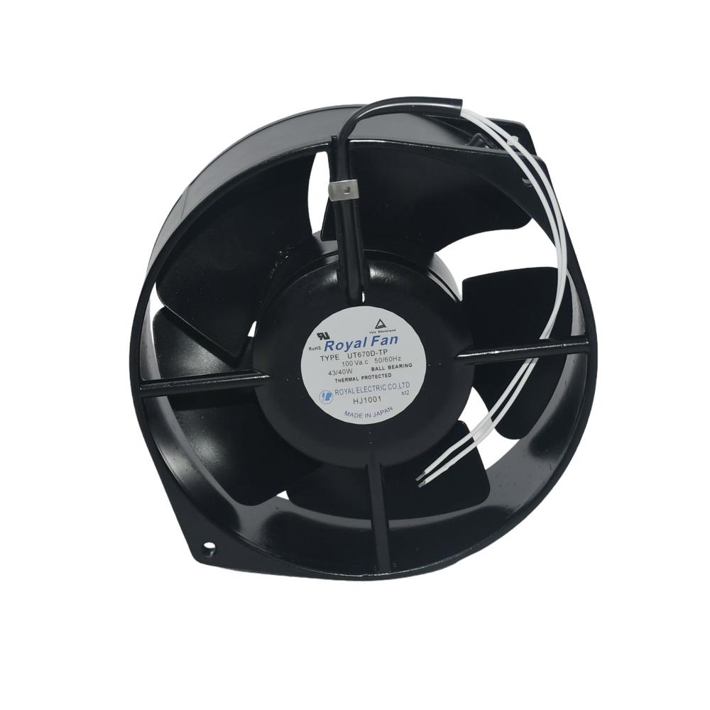 ROYAL FAN UT670D-TP AC 100V 43/40W 50/60HZ 12038mm Ball Bearing Electric Axial Cooling Fan 