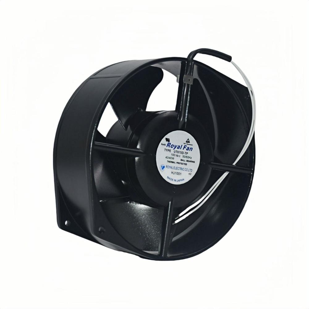 ROYAL FAN UT670D-TP AC 100V 43/40W 50/60HZ 12038mm Ball Bearing Electric Axial Cooling Fan 