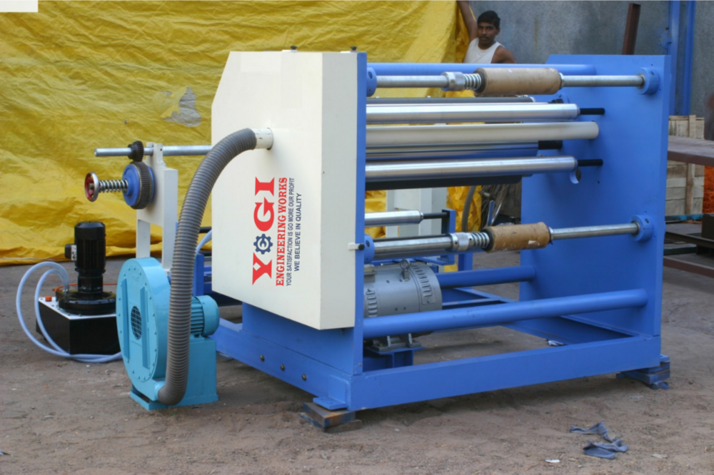 Shaft Winder Slitter Rewinder Machine