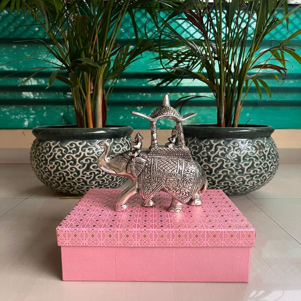 Beautiful Shahi Elephant with Royal figures