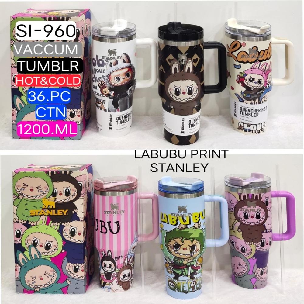 Labubu Print Tumbler - Coating Type: Water-resistant