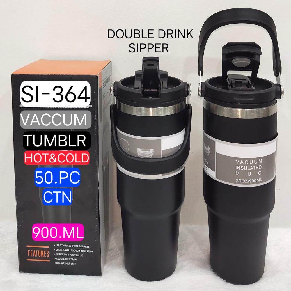 DOUBLE DRINK SIPPER TUMBLER 900 ML