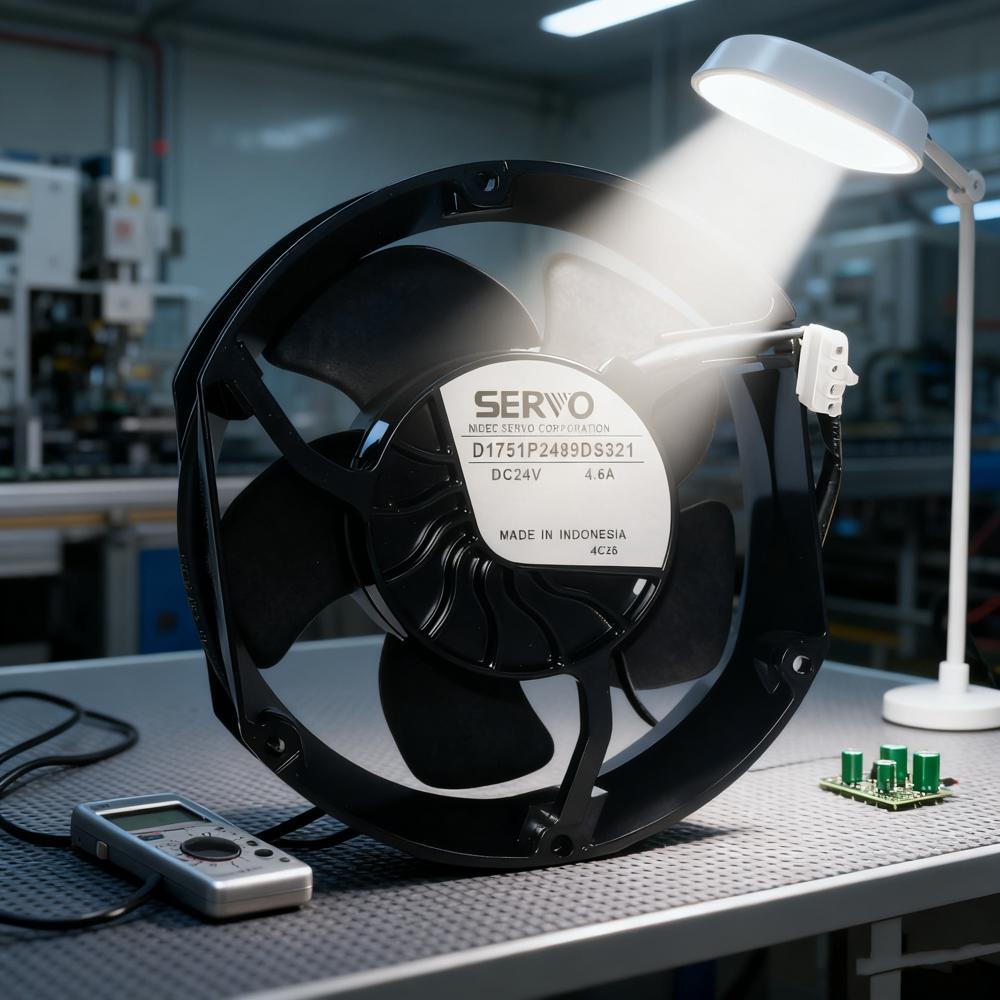 NIDEC D1751P2489DS321 24V 4.6A 12038 Inverter Fan Ball Bearing Electric Power Source Industrial Fan 