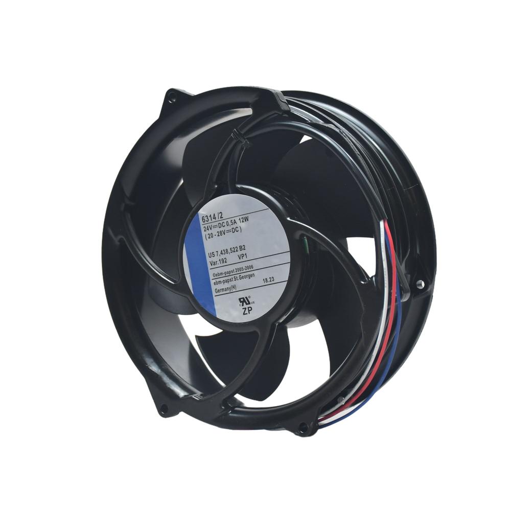 EBM PAPST 6314/2 24V 0.5A 12W 12038mm 3000rpm Speed Ball Bearing Axial Flow Cooling Fan