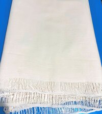 100% Silk Made Prayer Shawl - Color: Natural