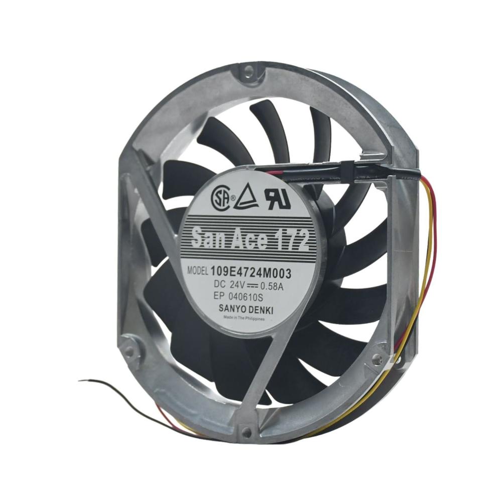 SANACE 109E4724M003 DC 24V 0.58A 17251mm Ball Bearing Electric Axial Flow Cooling Fan 