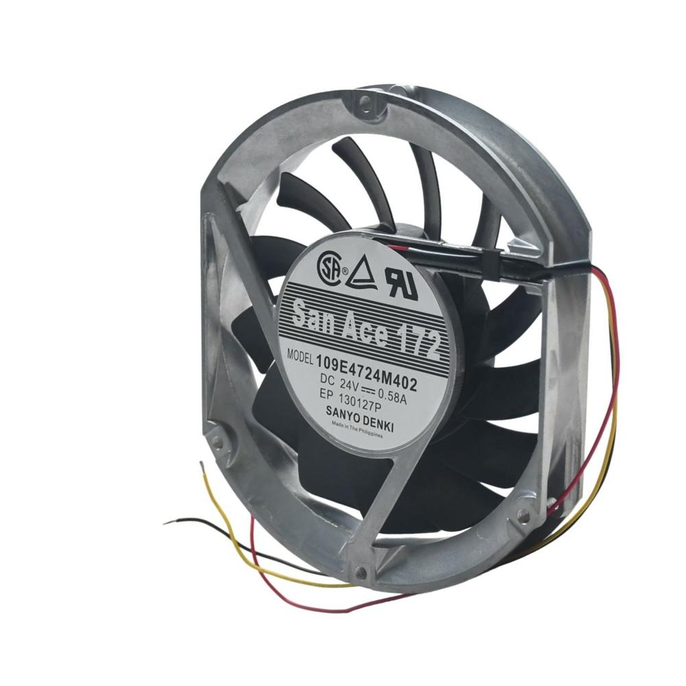 SANACE 109E4724M402 24V 0.58A 17251mm Ball Bearing Plastic Axial Flow Cooling Fan