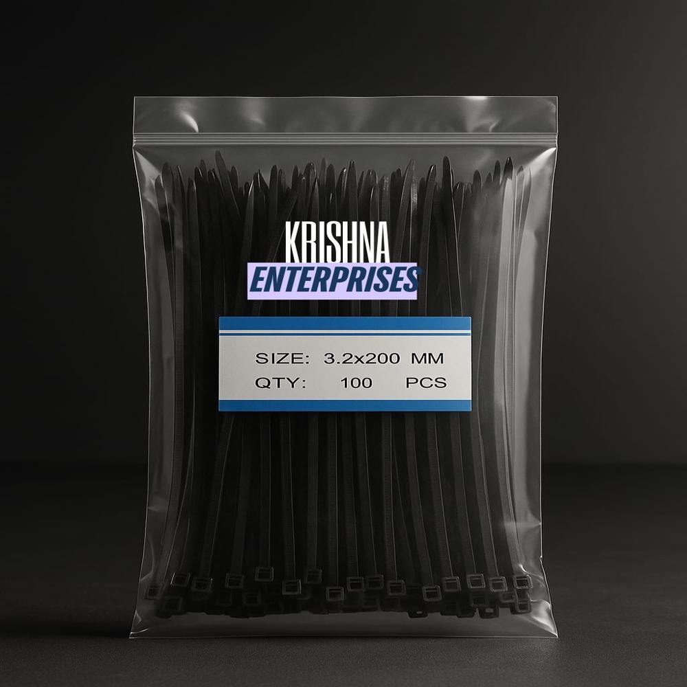 5.2x450 MM Black Nylon Cable Tie