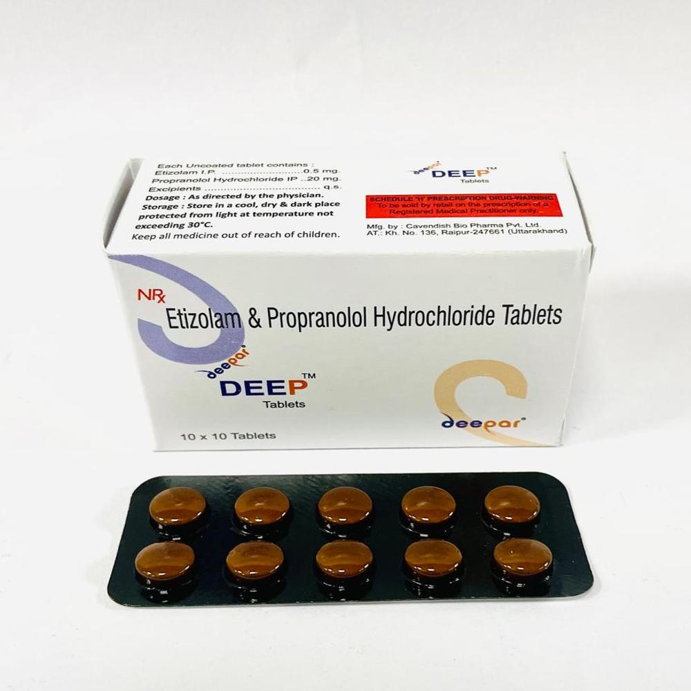 etizolam and propranolol hydrochloride tablets
