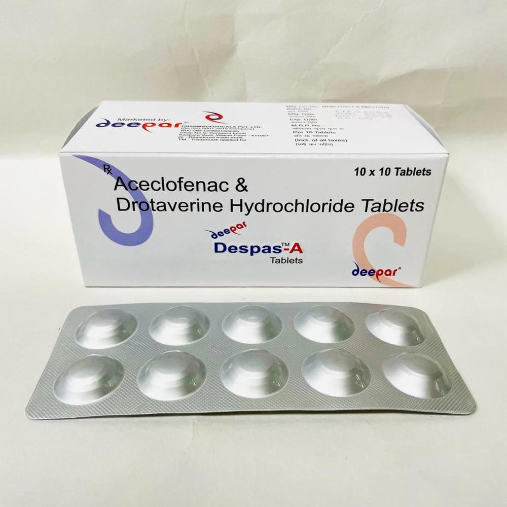 Drotaverine Hydrochloride Ip Aceclofenac Ip - Dosage Form: Tablets
