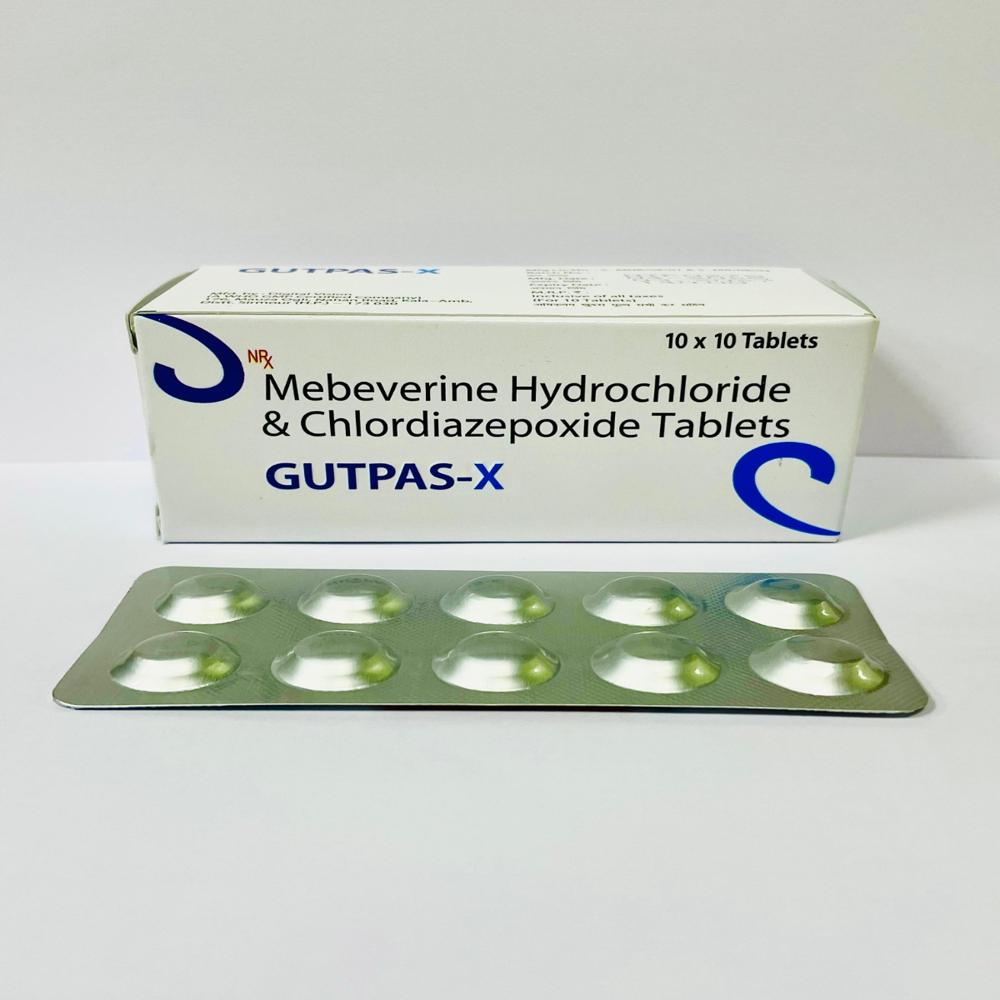 Mebev-erine Hydrochl-oride Chlordi-azepoxide Tablet