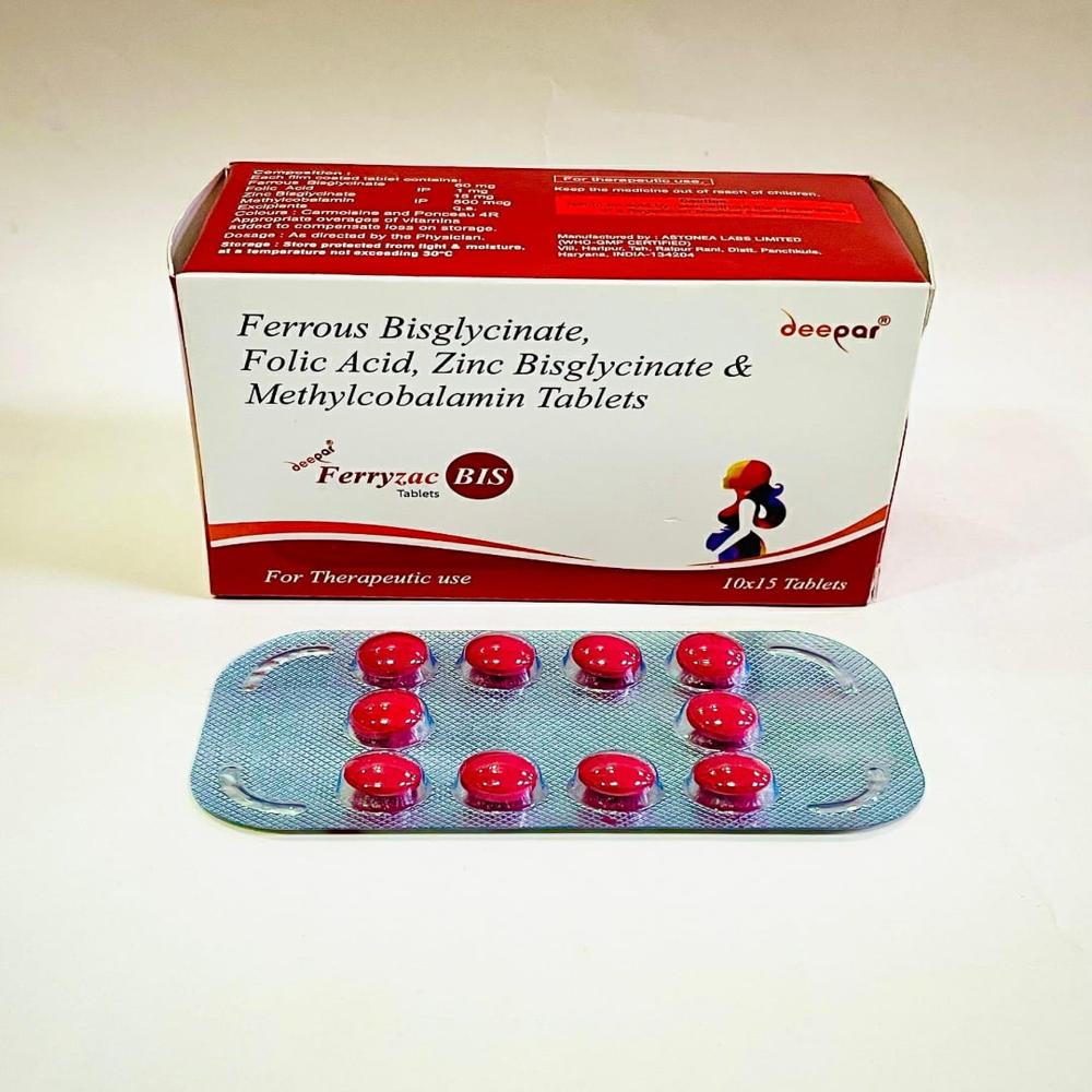 Ferrous Bisglycinate Zinc Iron Folic Acid Tablets - Drug Type: General Medicines