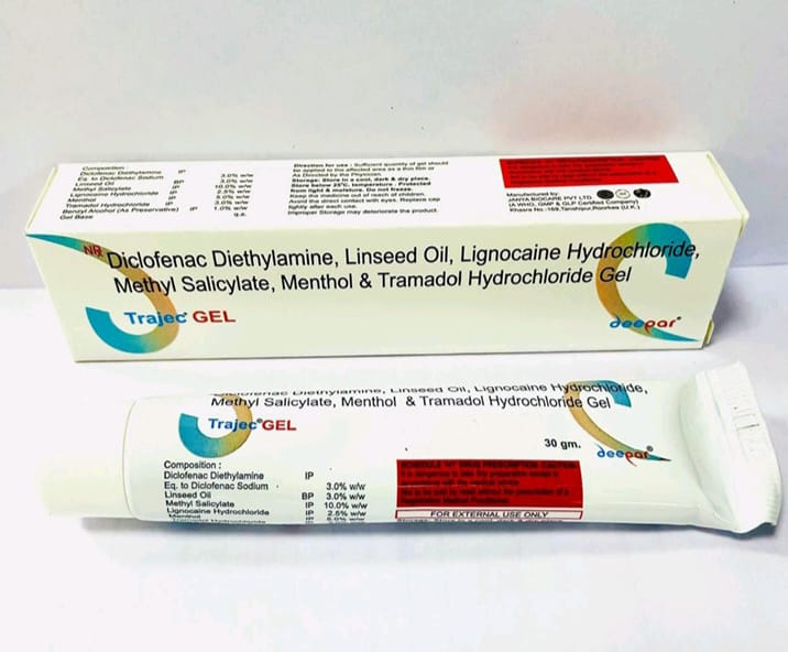 Diclofenac + Linseed Oil + Tramadol + Lignocaine + menthol