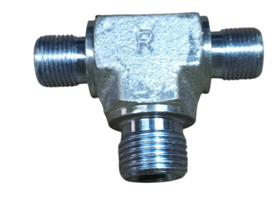 3 8 X 1 2 X 3 8 Tea Adaptor - Color: Silver