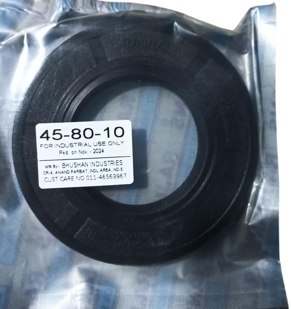 45X80X10 Gear Box Oil Seal - Color: Black