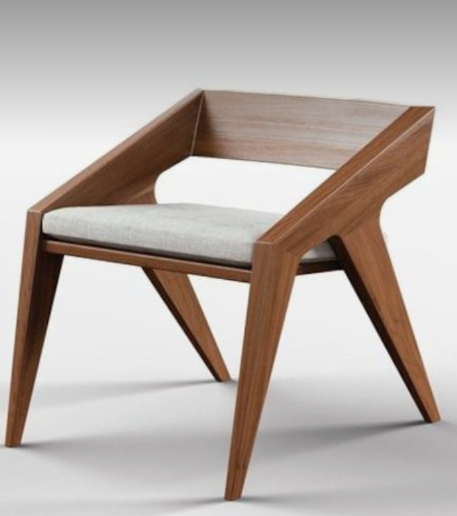 Wooden Craft Chair With Cushion