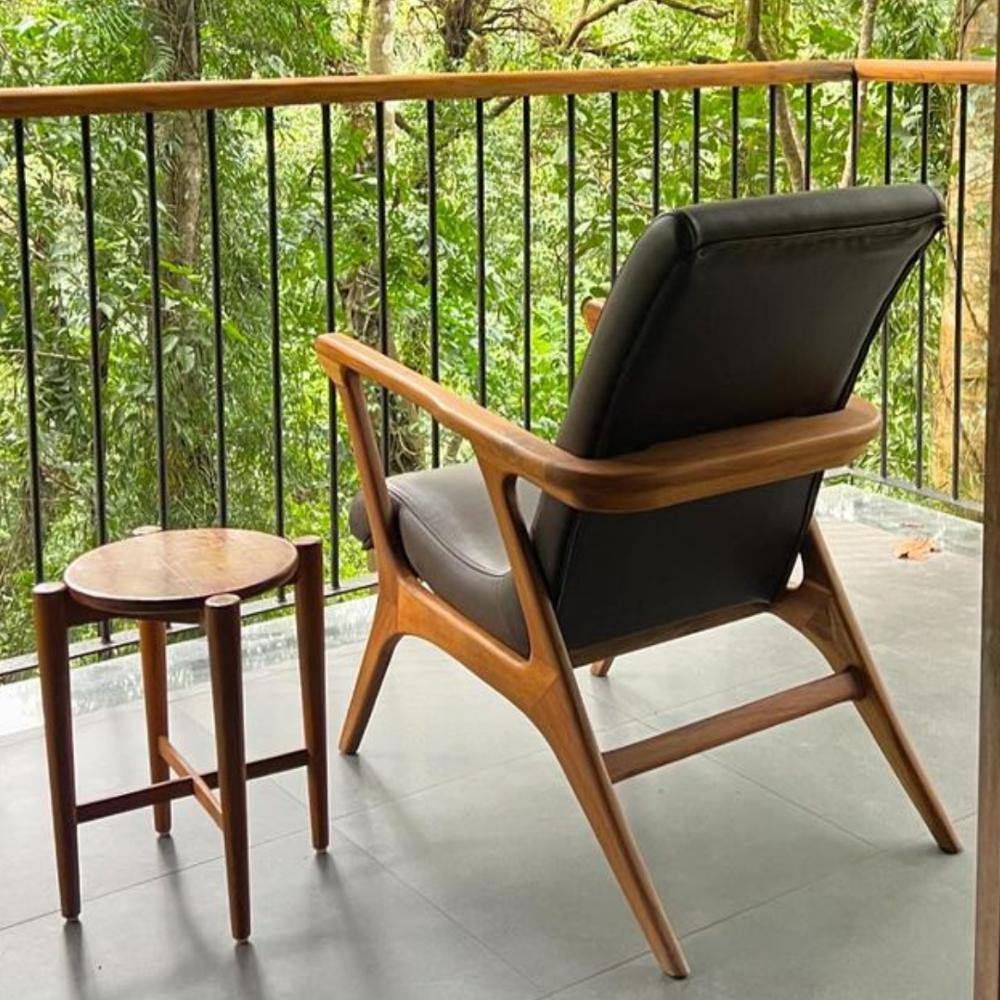 Wooden Craft Chair With Cushion