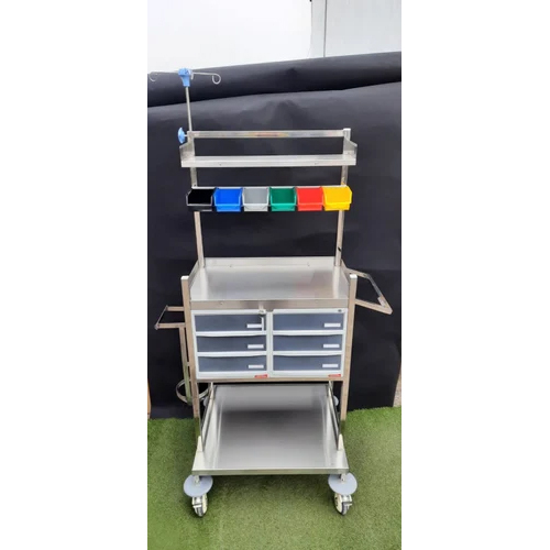 Emergency Crash Cart Trolley - Application: Medical Use