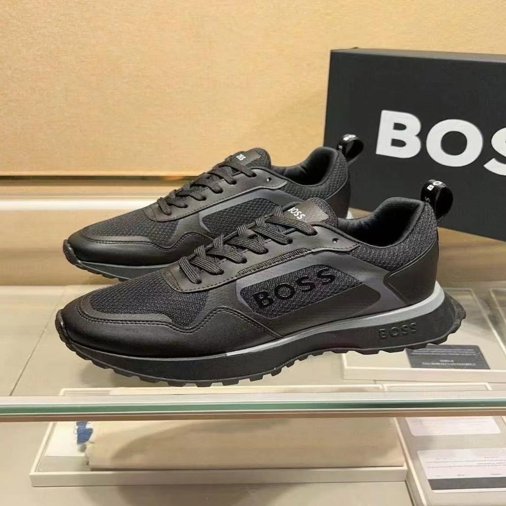 HUGO BOSS BLACK Leather Low top sneaker