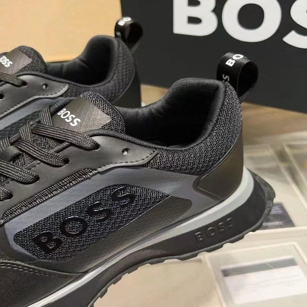 HUGO BOSS BLACK Leather Low top sneaker