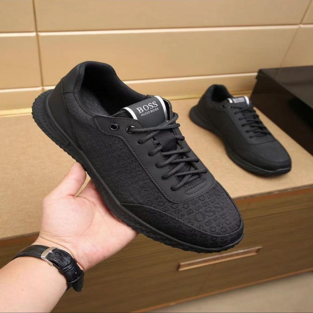 HUGO BOSS BLACK Leather Low top sneaker