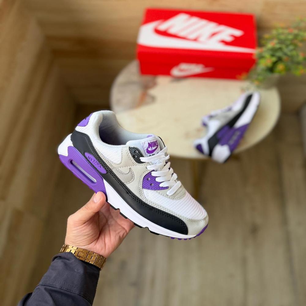 AIRMAX 90 NEW WHITE PURPLE WOMENS