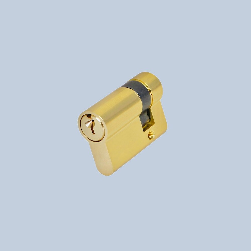 Acy. 7070 Gl Brass Half Cylinder Lock - Color: As Per Availability
