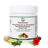 Lebrostone Herbal Dry Shampoo Powder 100g | Amla, Reetha, Shikakai, Bhringraj & Multani Mitti | Natural Hair Cleanser