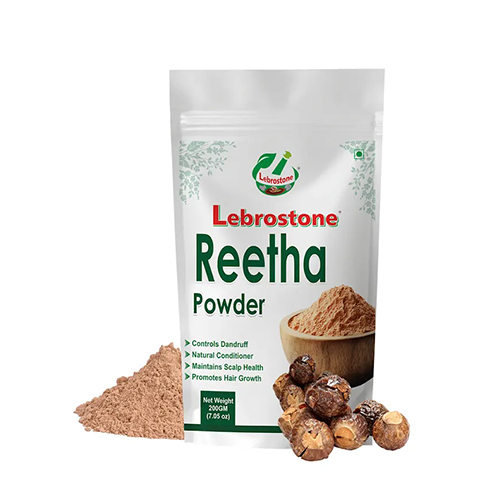 Lebrostone Reetha Powder | Natural Herbal Hair Cleanser for Strong, Shiny & Healthy Hair (200g)